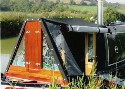 Leaded Water and Carp design for windows on a barge, (click to enlarge)